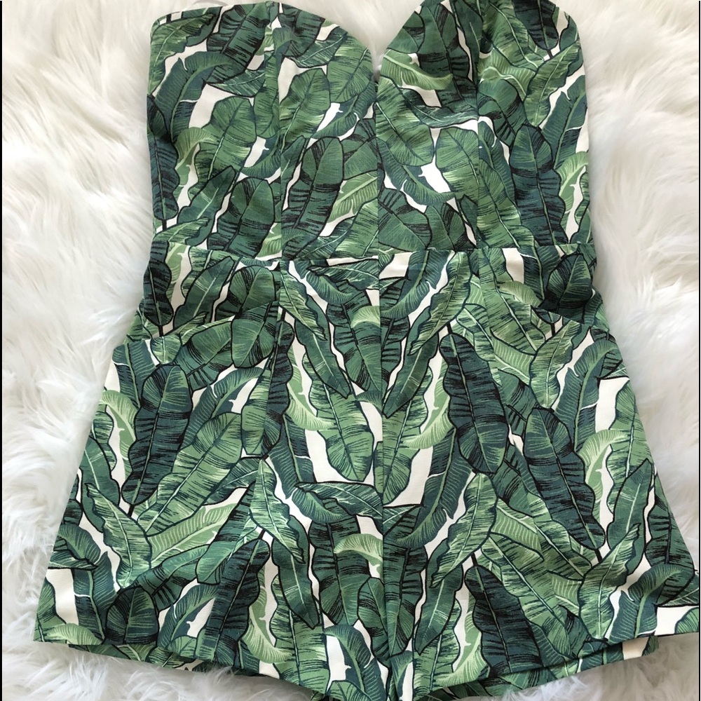 H&M leaf romper